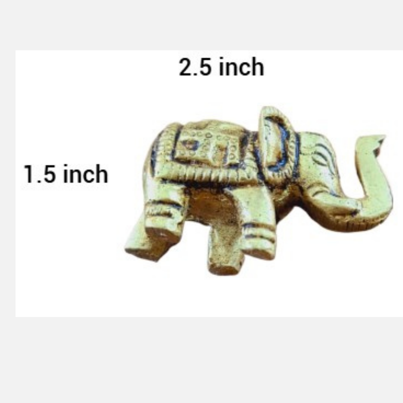 Handcrafted Miniature Brass Small Elephant Decor Showpiece