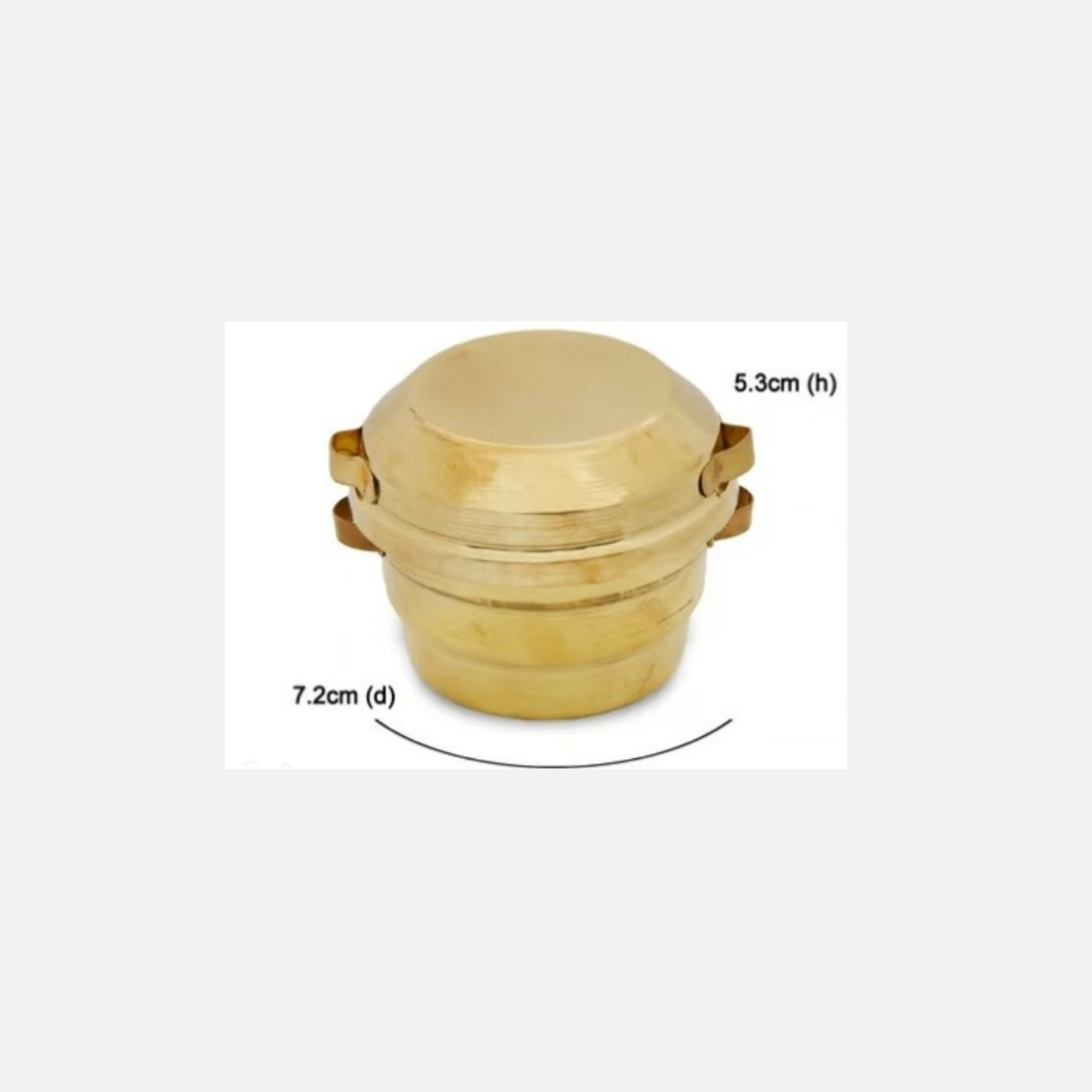 Miniature Brass Idly Pot Toy