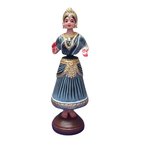 Thanjavur Dancing Doll (Raja Rani Pair) - Multicolour - 13 inches