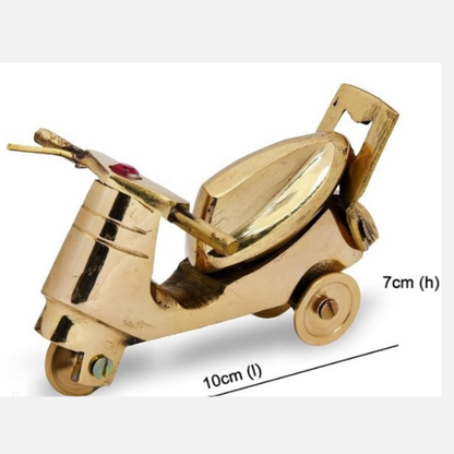 Miniature Brass Scooty Model Toy