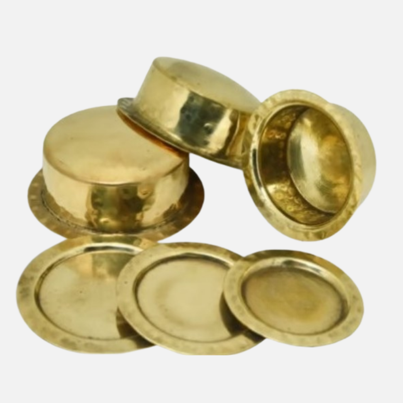 Miniature Brass Briyani pot Set Of 3
