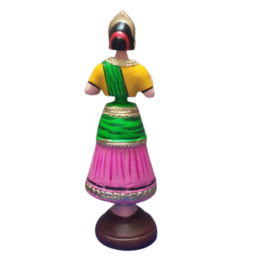 Thanjavur Dancing Doll (Raja Rani Pair) - Multicolour - 13 inches