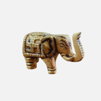 Handcrafted Miniature Brass Small Elephant  Decor Showpiece