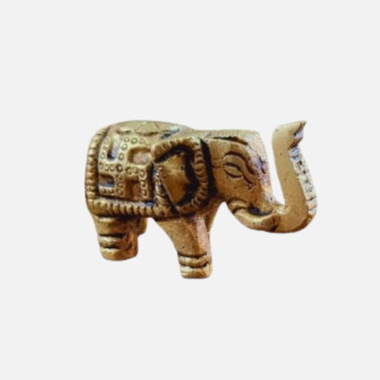 Handcrafted Miniature Brass Small Elephant  Decor Showpiece