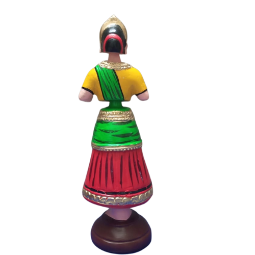 Thanjavur Dancing Doll (Raja Rani Pair) - Multicolour - 13 inches