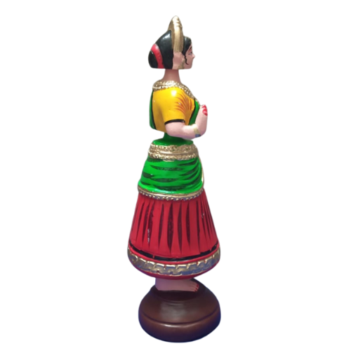 Thanjavur Dancing Doll (Raja Rani Pair) - Multicolour - 13 inches