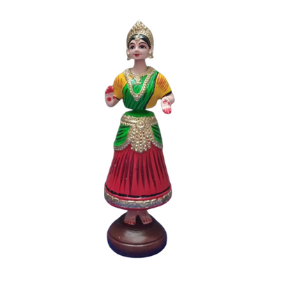 Thanjavur Dancing Doll (Raja Rani Pair) - Multicolour - 13 inches
