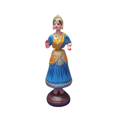 Thanjavur Dancing Doll (Raja Rani Pair) - Multicolour - 13 inches