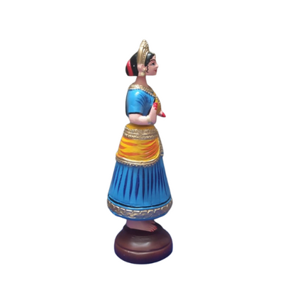 Thanjavur Dancing Doll (Raja Rani Pair) - Multicolour - 13 inches