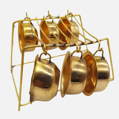 Miniature Kettle and Plates Set Toy