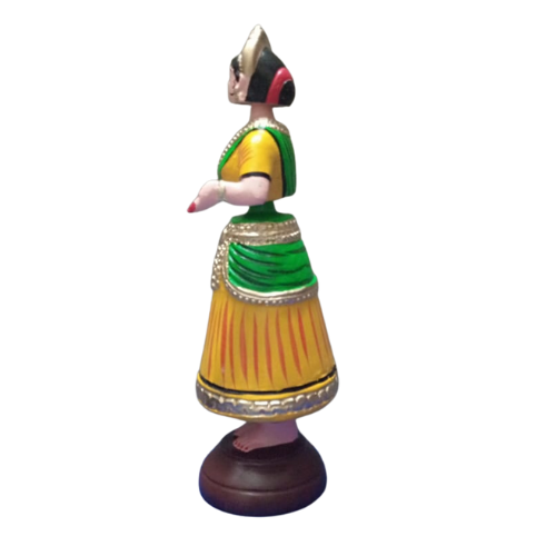 Thanjavur Dancing Doll (Raja Rani Pair) - Multicolour - 13 inches