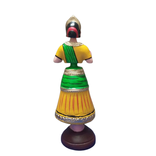 Thanjavur Dancing Doll (Raja Rani Pair) - Multicolour - 13 inches