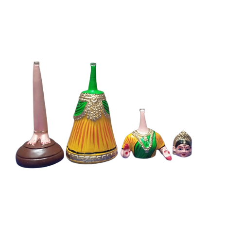 Thanjavur Dancing Doll (Raja Rani Pair) - Multicolour - 13 inches