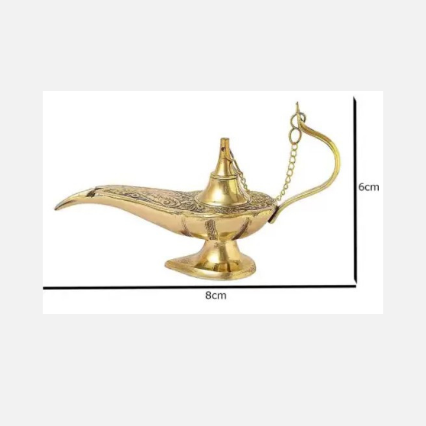 Miniature Antique Brass Aladdin Chirag Toy