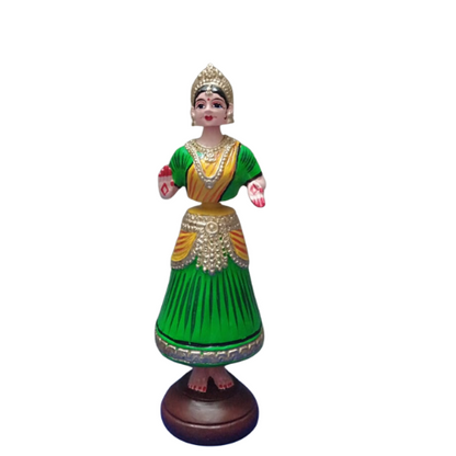 Thanjavur Dancing Doll (Raja Rani Pair) - Multicolour - 13 inches