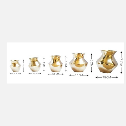 Miniature Brass kalsa Set of 5