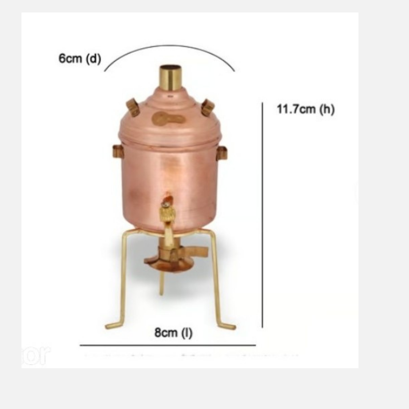 Miniature Brass Water Heater Toy