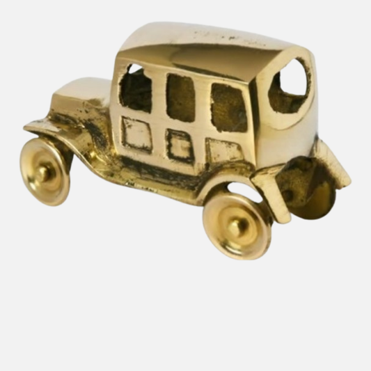 Miniature Antique Brass Jeep Model Toy