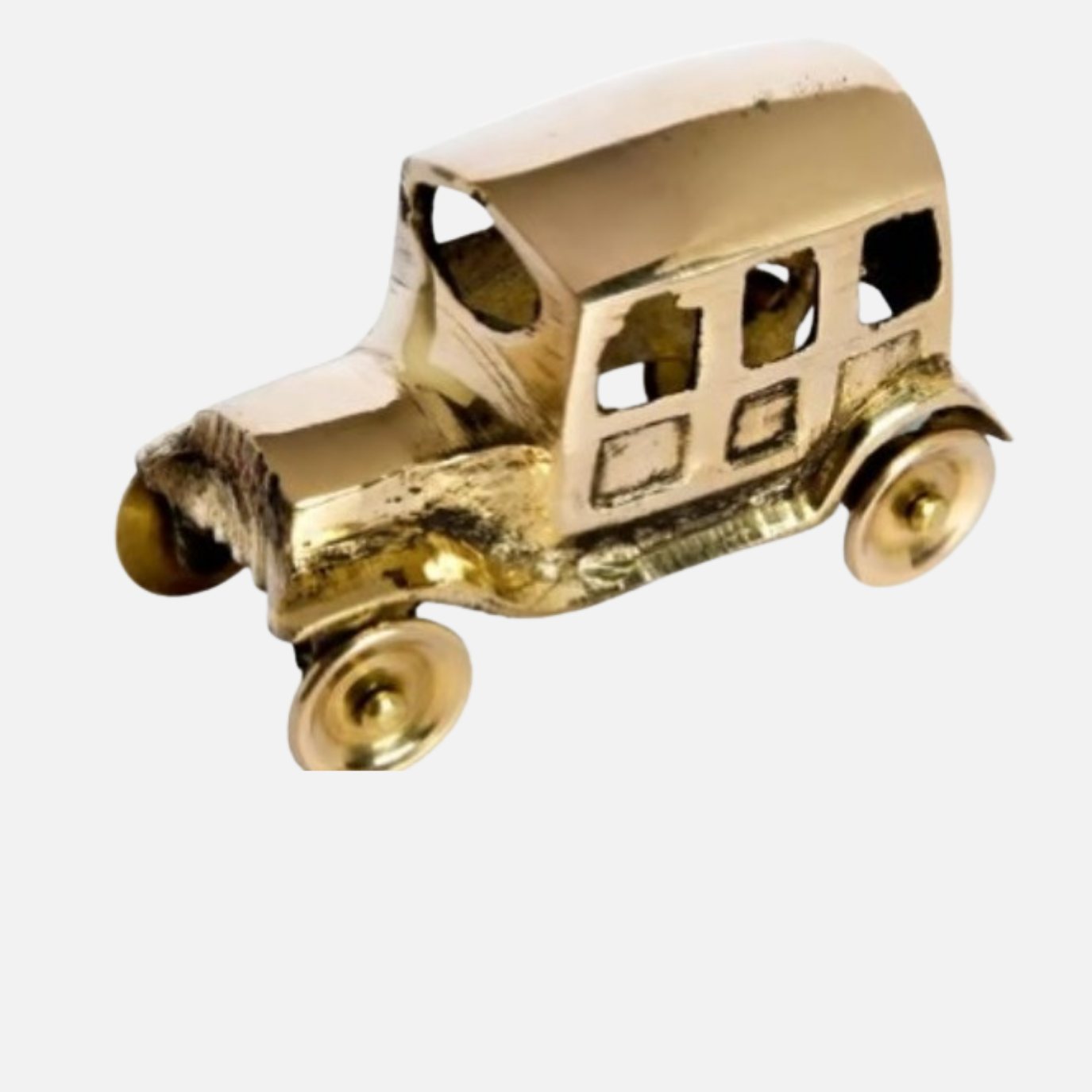 Miniature Antique Brass Jeep Model Toy